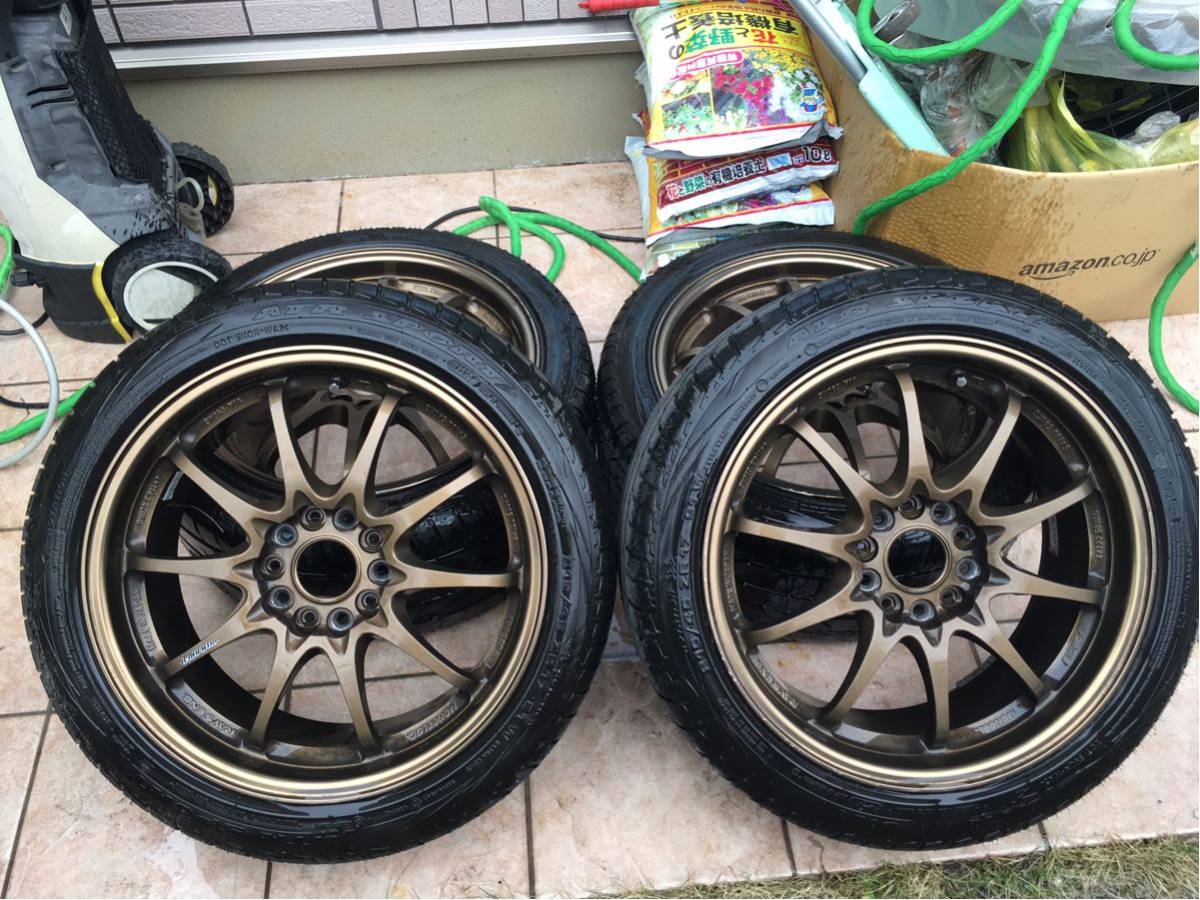 CE28N RAYs レイズ 7.5J +50 9J +63 ガリ傷あり S2000についていました。