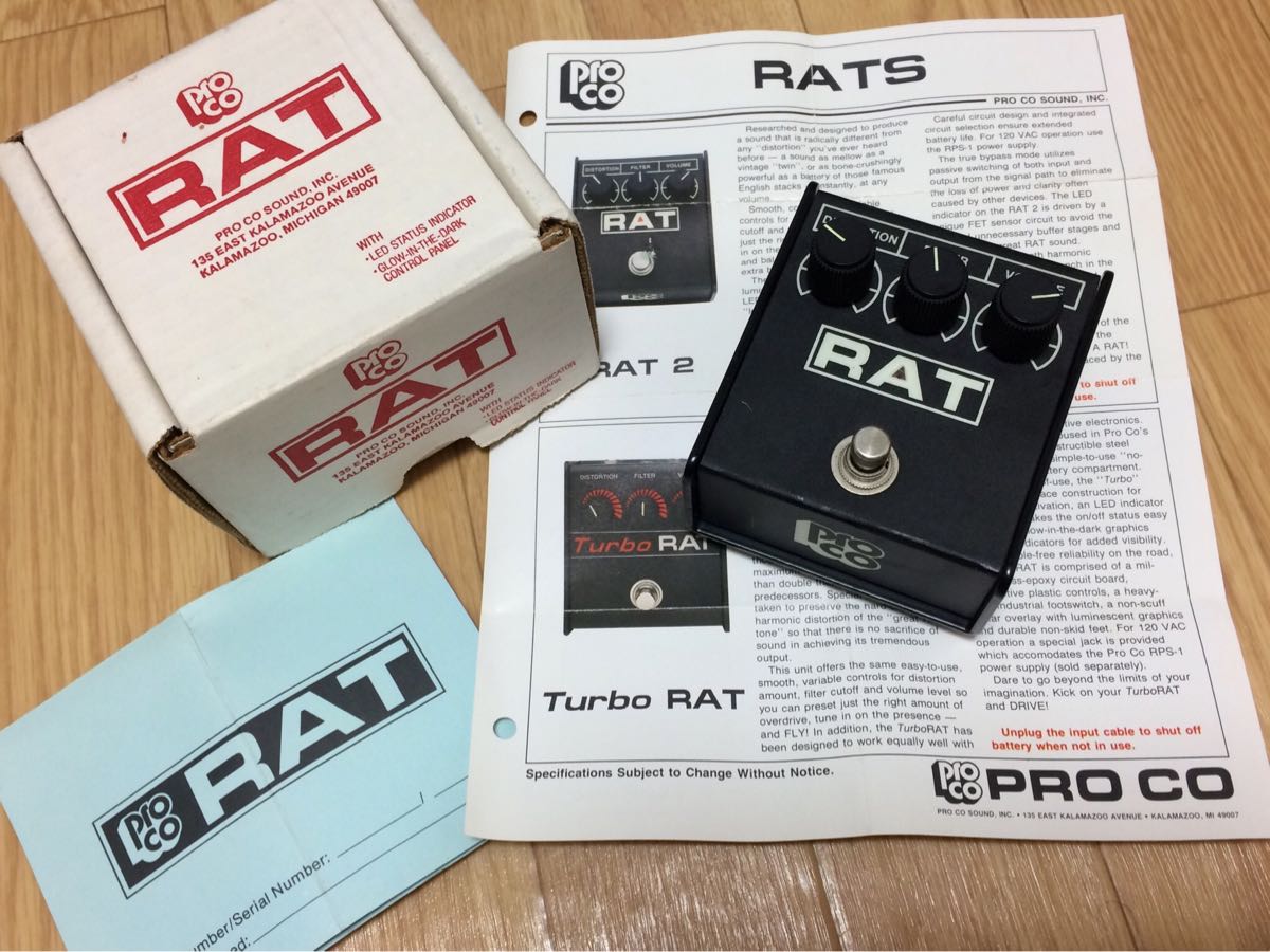 proco RAT 2 USA製 初期型 銀ネジ 92年 当時の付属品有 -