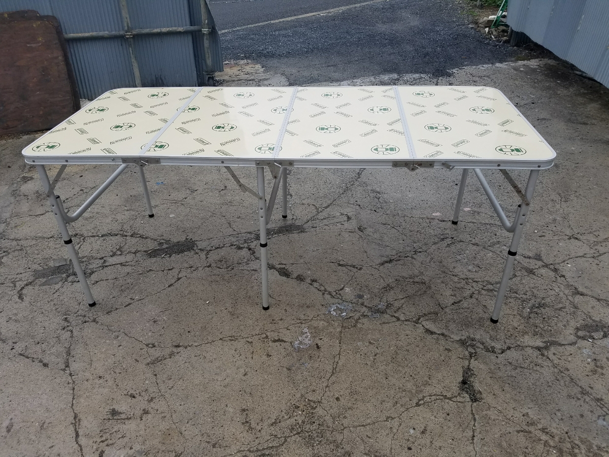大型テーブル、COLEMAN…MODEL.170-5540…four-folding…table.8