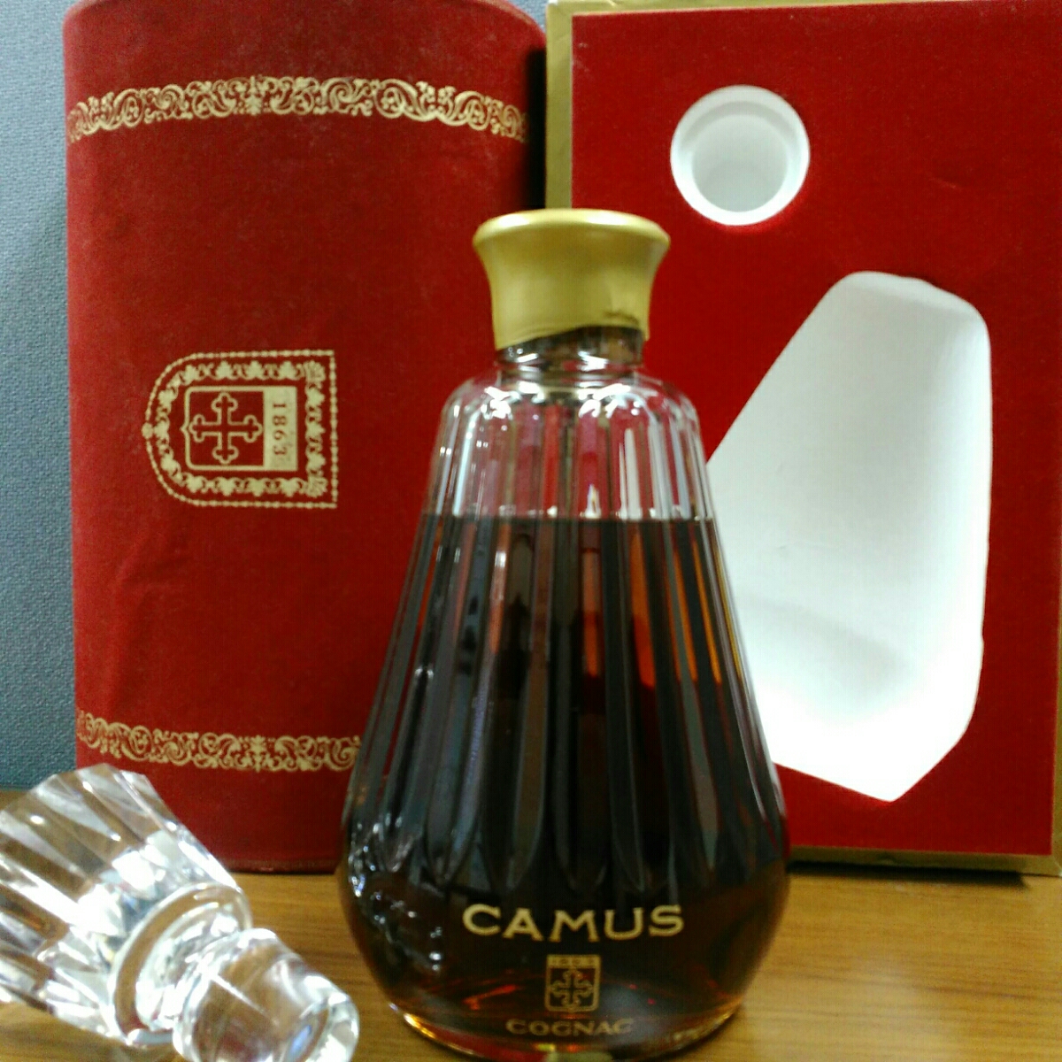 格安，本物保証】 未開栓 CAMUS COGNAC カミュ バカラボトル