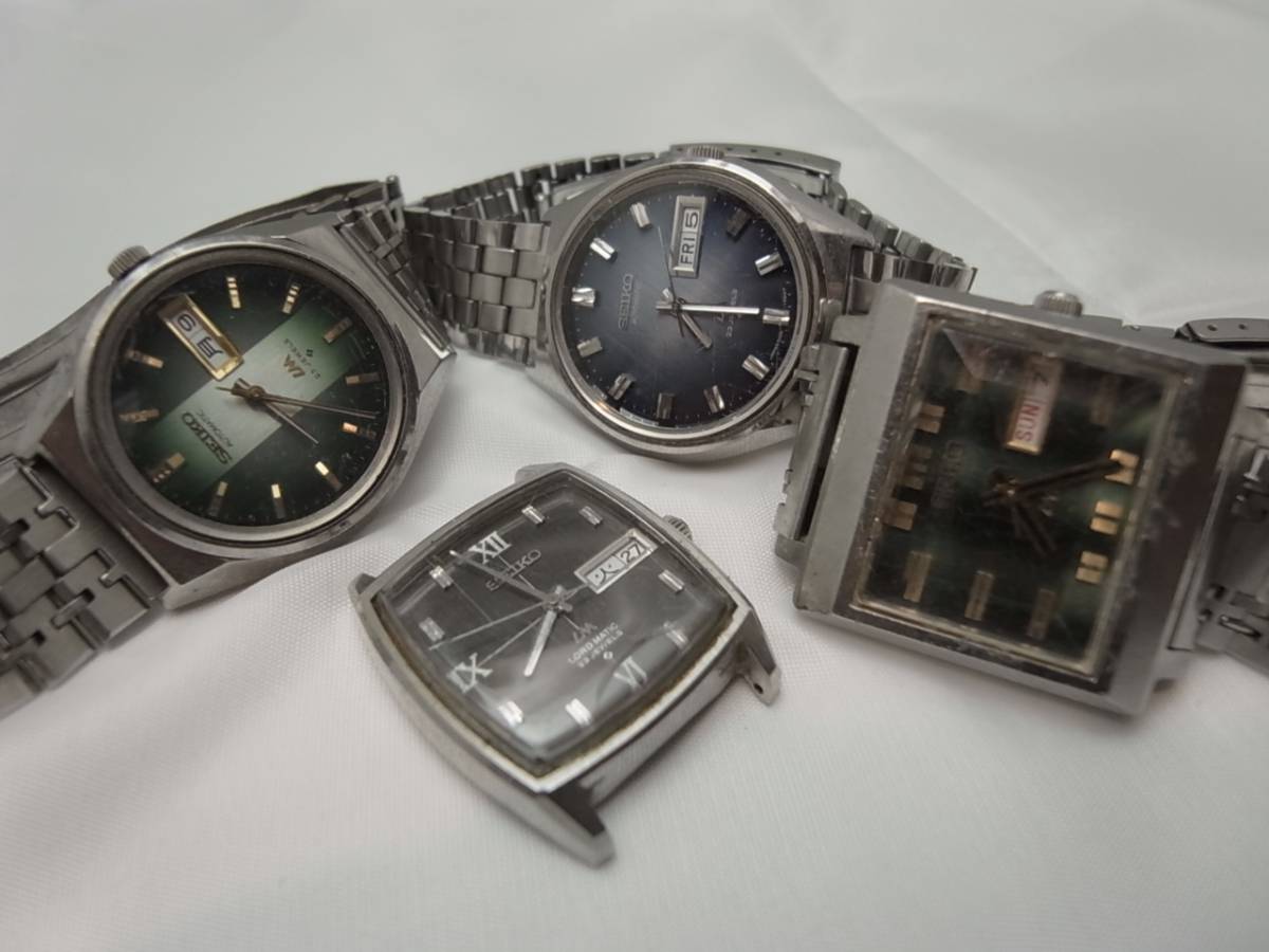 ジャンク品 SEIKO セイコー LM ロードマチック等　男女腕時計　4個 セイコー SEIKO ジャンク品 LM ロードマチック等 男女腕時計 4個