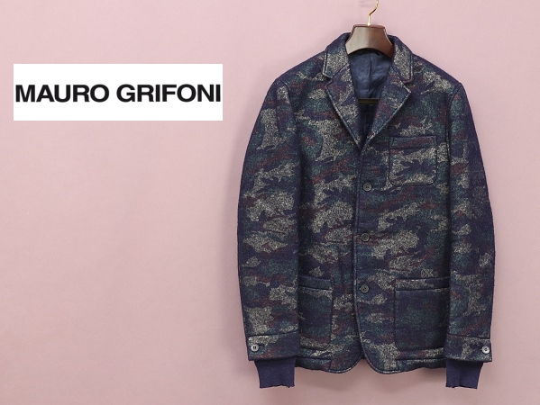 MAURO GRIFONI マウログリフォーニ レザー シングル ジャケット メンズ
