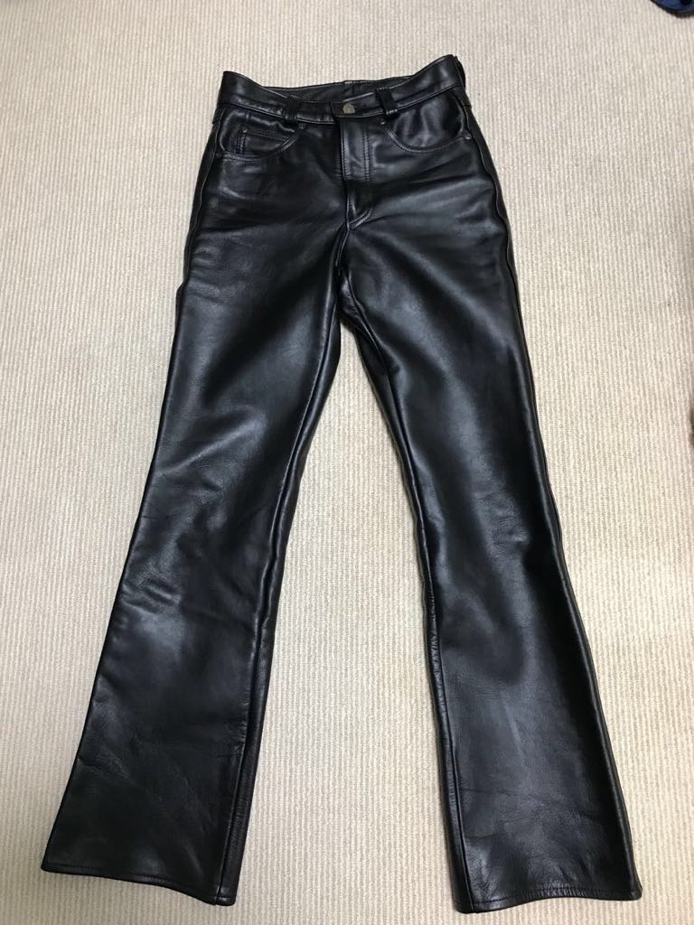 爆買い，人気 schott レザーパンツ ブーツカット(ボトムス)｜売買されたオークション情報、yahooの商品情報をアーカイブ公開 - オークファン 男性用