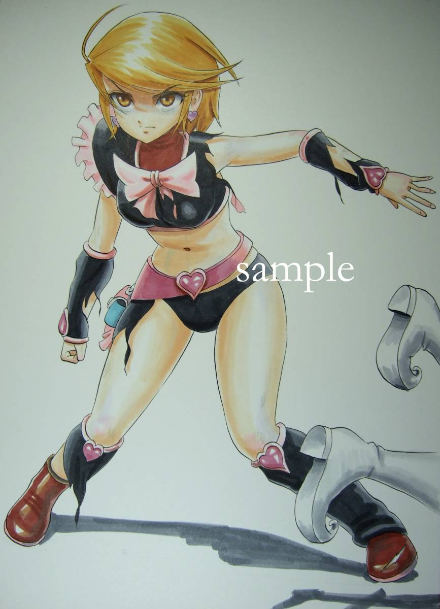同人手描きイラスト☆ふたりはプリキュア キュアブラック美墨なぎさ