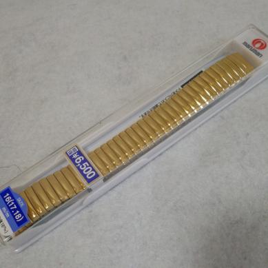 新品廃盤品 マルマン maruman ハミルトン ベンチュラ対応 蛇腹ベルト 16㎜（17mm 18mm対応） ゴールド