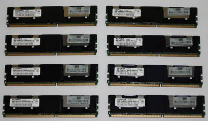 ELPIDAメモリ★4GB 2Rx4 PC2-5300F-555-11-E0 ★4GBx8枚 計32GB