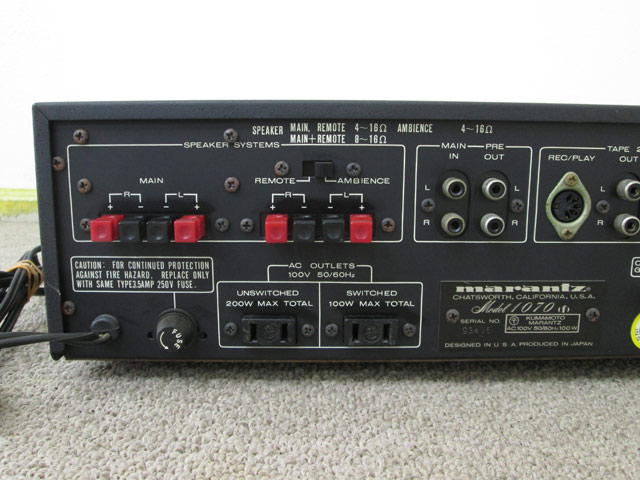 高品質，人気】 【ジャンク】Marantz プリメインアンプ Model 1070