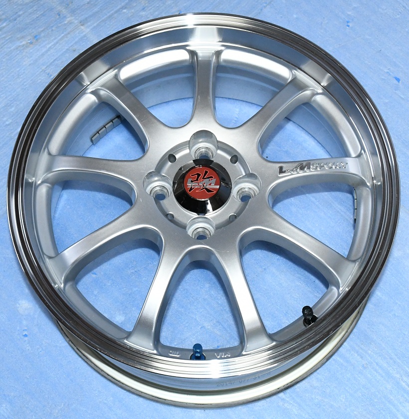 ホイール4本セット 16インチ 6.5J+43 4H-100 GALERNA FINURA ブルーガン