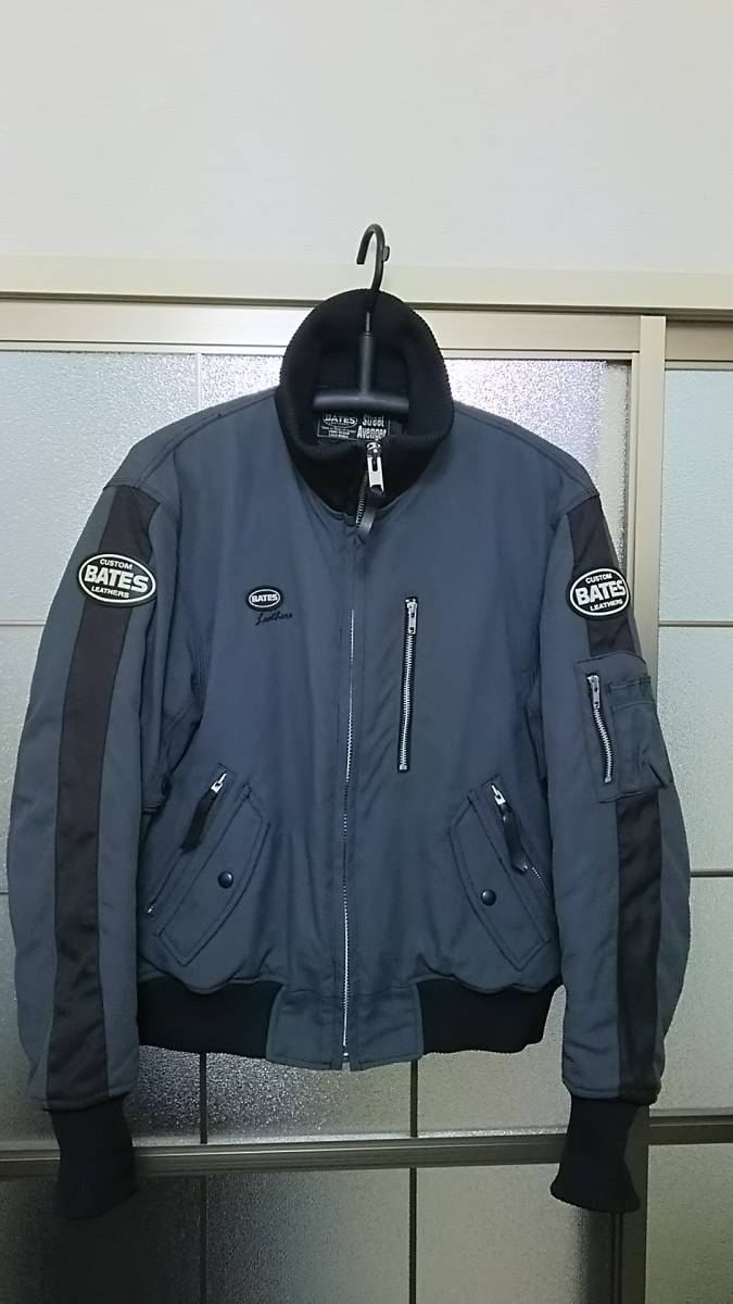 【美品】KAWASAKI×BATES コラボ リアルレザージャケット Lサイズ 美品！BATESウィンタージャケットLサイズ 美品KAWASAKI×BATES コラボ