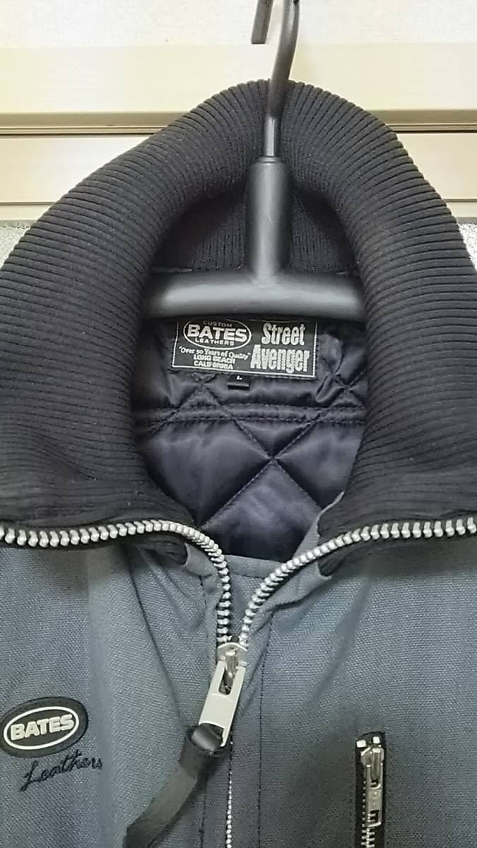 美品！BATESウィンタージャケットLサイズ 美品KAWASAKI×BATES コラボ