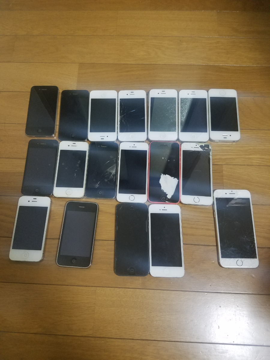 iPhoneいろいろ18台通電及び動作未確認ジャンク iPhone Apple 0 18は18eと