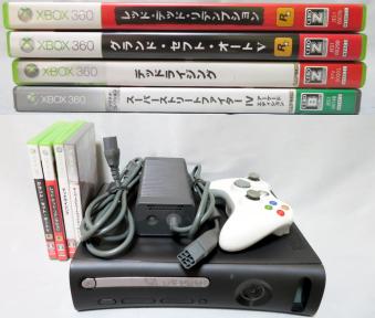 動作保証！人気のロックスターゲームもすぐに遊べる！★XBOX360　CONSOLE　120GB　GTA5 RDR デッドライジング ストIV ソフト4本セット★