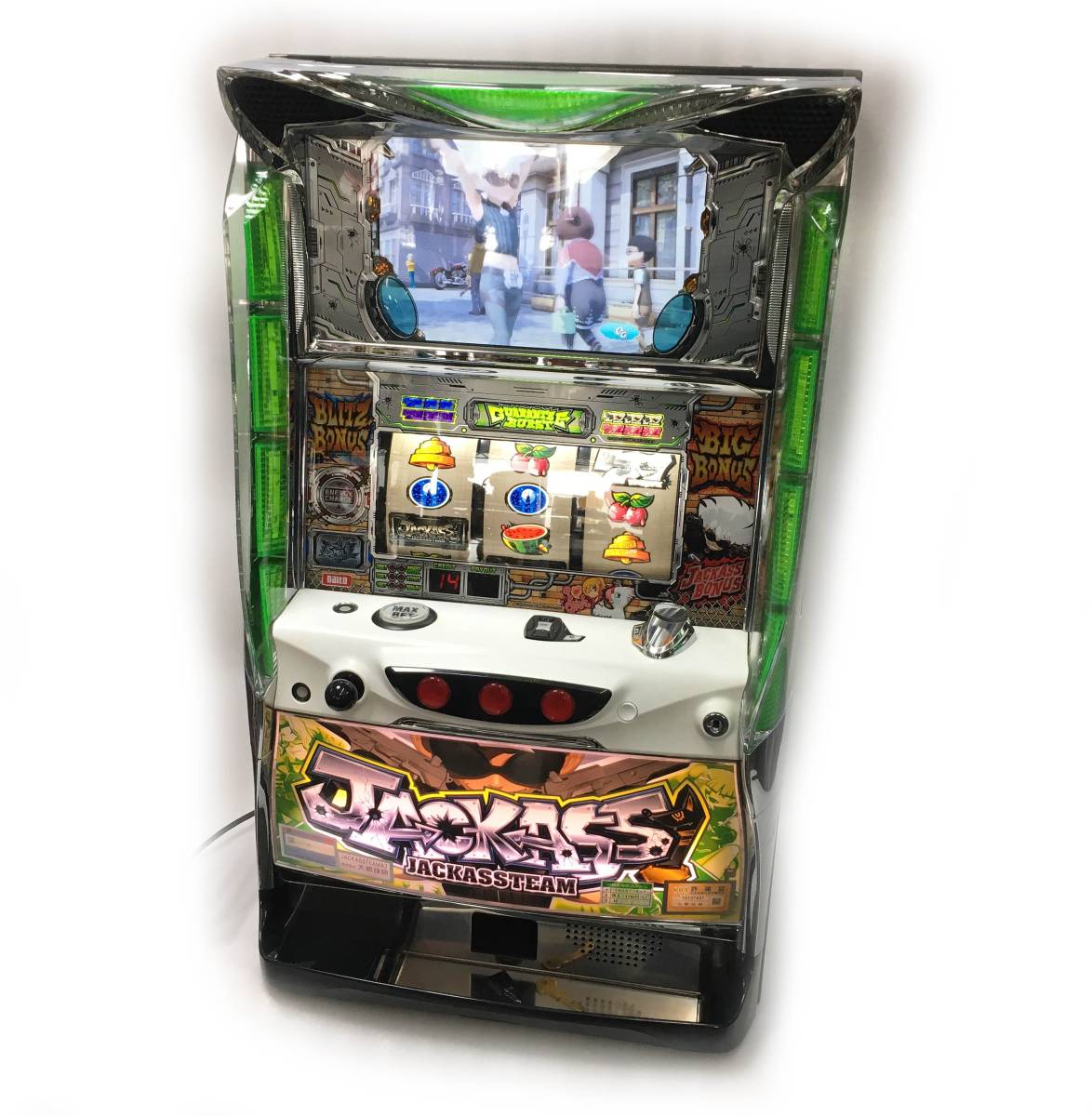 ☆パチスロ実機 ジャッカスチーム コイン不要機付 大都☆ パチスロ実機 