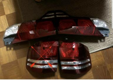 アルファード 10系 後期 テールランプ三点セット ジュエルLED