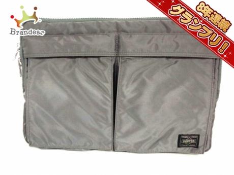 PORTER タンカー クラッチバッグ シルバーグレー ポーター PORTER/吉田 バッグ クラッチバッグ ナイロン グレー
