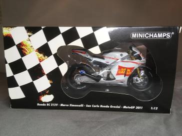 ミニチャンプス1/12ホンダRC212Vマルコ・シモンチェリ 1⁄12 Minichamps