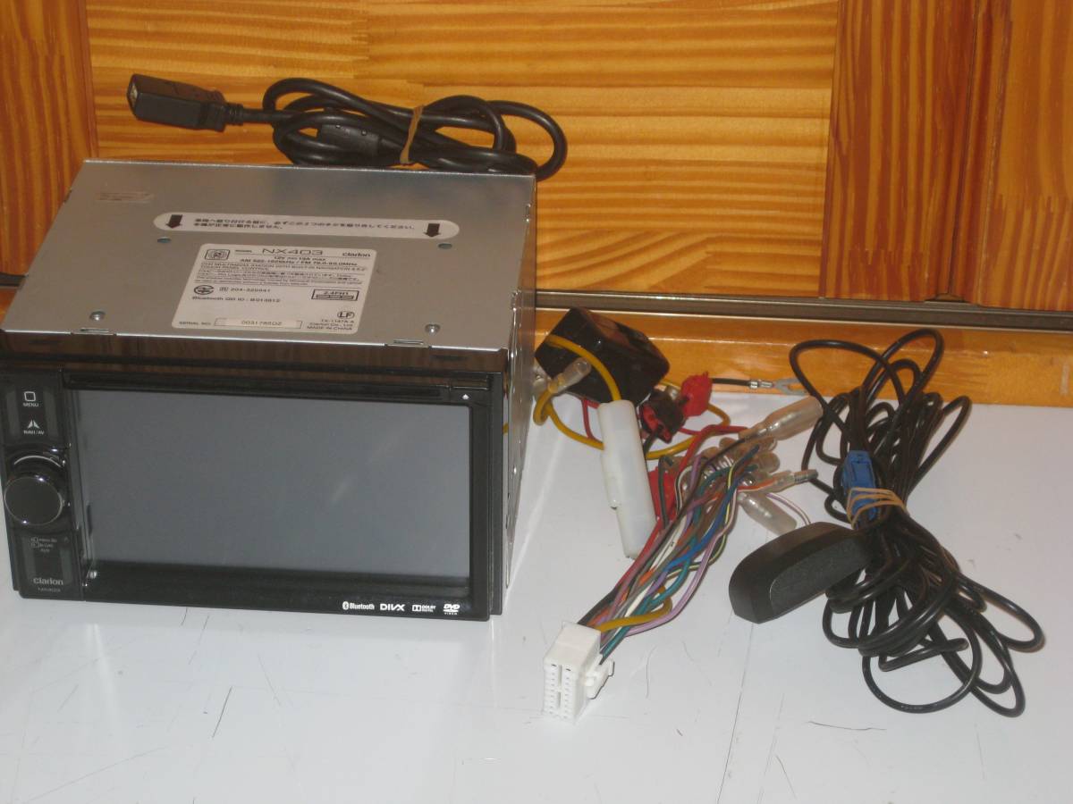 クラリオン　NX403　メモリーナビ　動作品。