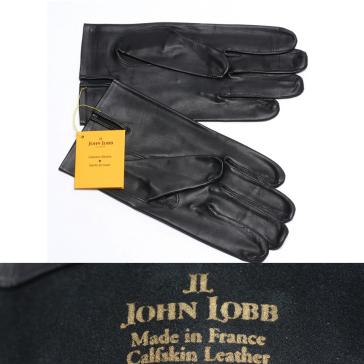 新品 JOHN LOBB グローブ/手袋 カーフスキンレザー MADE IN FRANCE【10