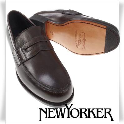 新品★定価2.7万♪NEW YORKER ニューヨーカー 正規店本物 グッドイヤーウェルト製法 牛革レザー　ビジネスシューズ 茶 25.5㎝　◆9144◆ YORKER ニューヨーカー New 7, October ニューヨーカーオフィシャルサイト