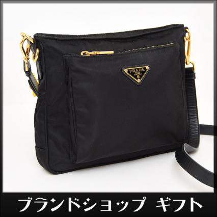 1円 美品 プラダ ショルダーバッグ 定価9万 ショルダーポーチ クロス 