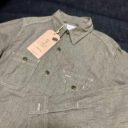 新品未使用!! FULLCOUNT / フルカウント シャンブレーシャツ グレー 38