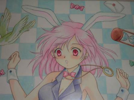 手描きイラスト 不思議の国のアリス 白うさぎ娘 手描きイラスト 売買されたオークション情報 Yahooの商品情報をアーカイブ公開 オークファン Aucfan Com