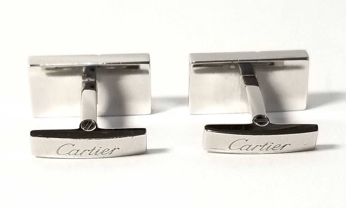 カルティエ カフス ビスモチーフ カフリンクス カフスボタン シルバー