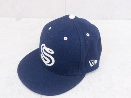 ◇ NEWERA 59FIFTY ニューエラ STUSSY ステューシー キャップ 帽子 野球帽 ネイビー グリーン 7 1/2 59.6cm # ◆ 1000001860961