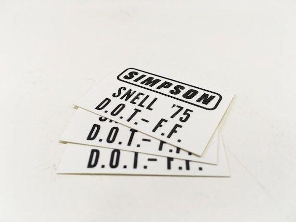 シンプソンSIMPSONステッカーSNELL75M30ヘルメットM32バンディットBANDITヴィンテージM41デカールM40ビンテージM50M52M61M62ベルBELLスター_1