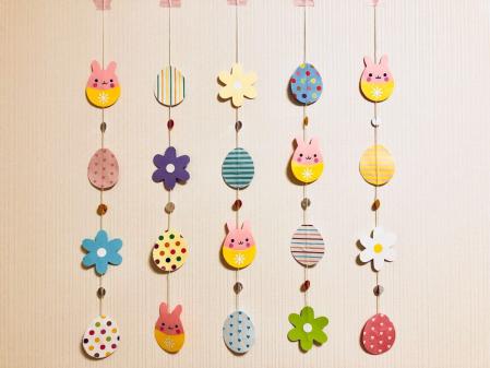 保育壁面飾り インテリア◎イースターガーランド◎幼稚園、保育園、老人ホームなどにも_1