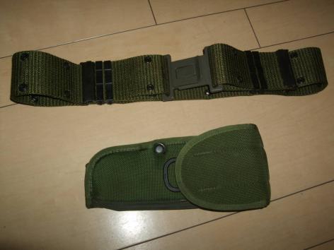 即決 米軍 OD LC-2 ピストルベルト ホルスターセット 海兵隊 LC-2 OD