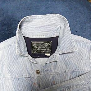 Diesel ヒッコリー柄 ペンキ汚れ加工 Ｇジャン