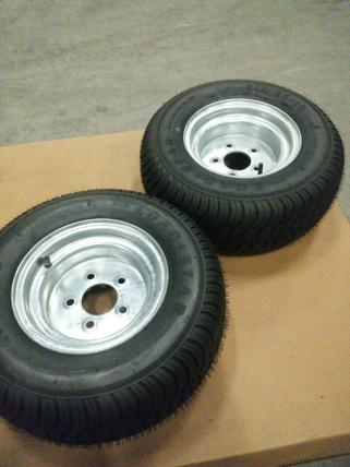 新車外し。SOREXトレーラー用のタイヤ、ホイール2本SET205/65-10