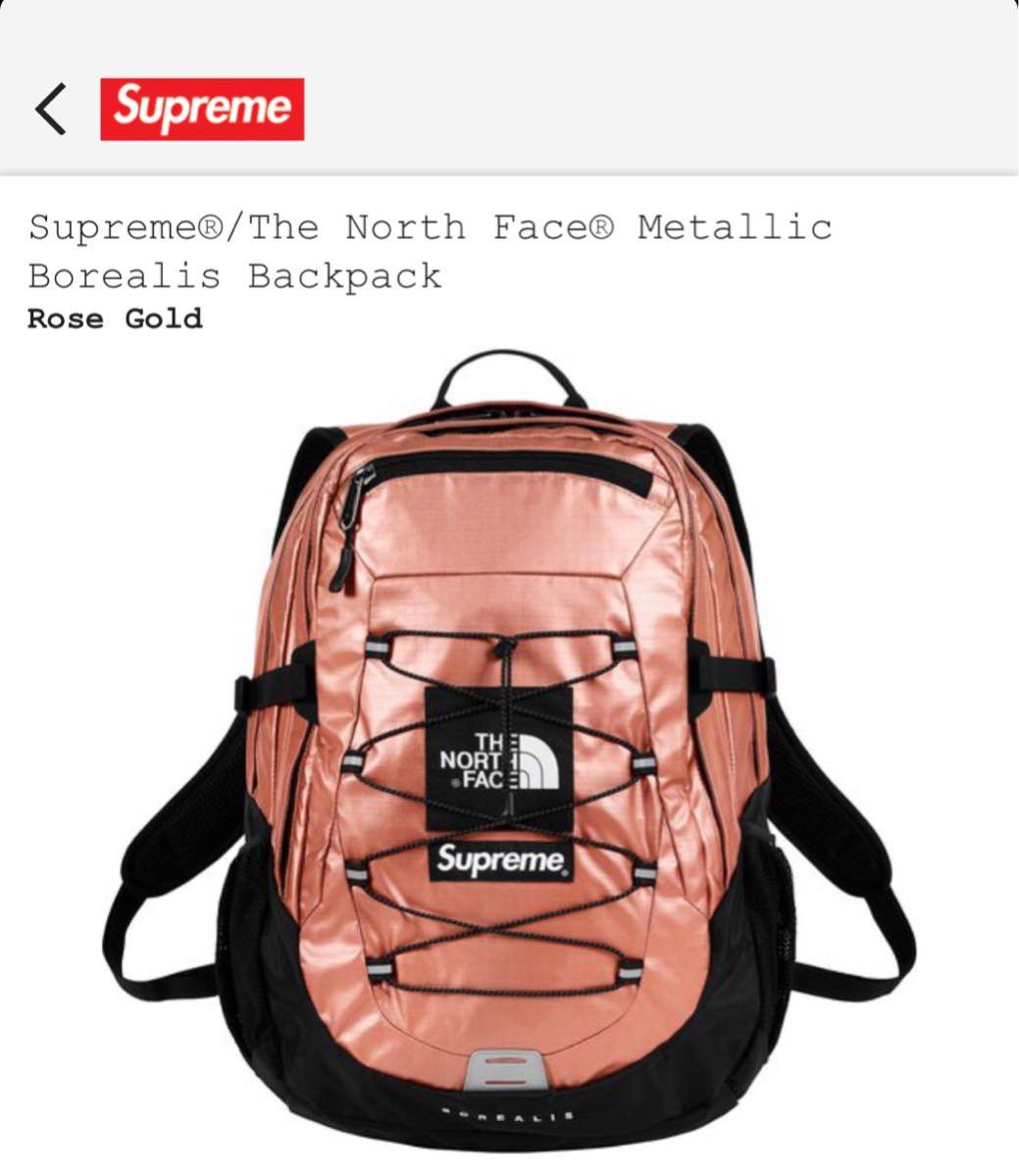 国内正規品 supreme 18ss the north face metallic borealis backpack 