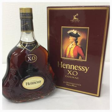 Hennessy ヘネシー X.O 金キャップ クリアボトル コニャック