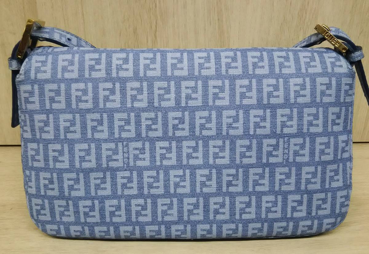 ✨美品✨フェンディ トートバッグ ズッカ柄 PVC×レザー ブラック 黒 