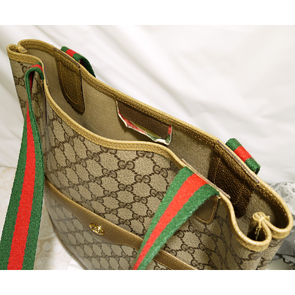 くく。 希少良品》GUCCI オールドグッチ ショルダーバッグGG シェリー 紙