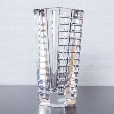 Orrefors Sweden オレフォス クリスタル フラワーベース 花瓶 北欧 検
