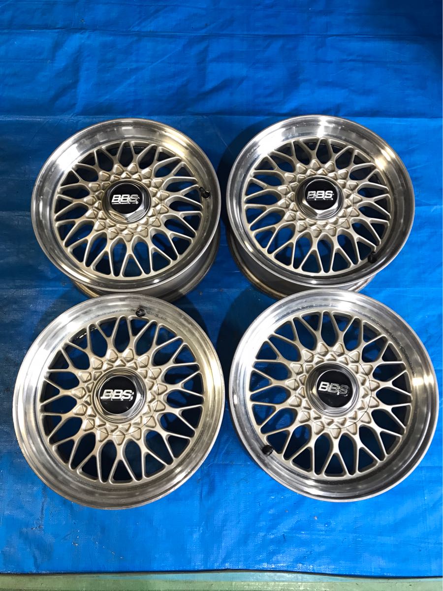 SALE BBS 15インチ 6J オフセット40 PCD100 4H 4本(社外品)｜売買されたオークション情報、yahooの商品情報をアーカイブ公開 - オークファン 4穴