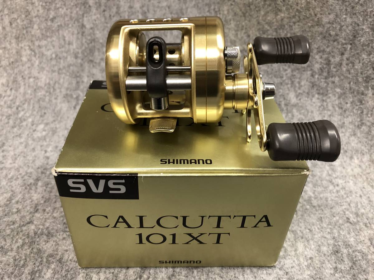 SHIMANO CALCUTTA 101XT 左巻き　外箱、説明書、付属品付き SHIMANO シマノ カルカッタ 101XT 左巻き 美品 即決 シマノ