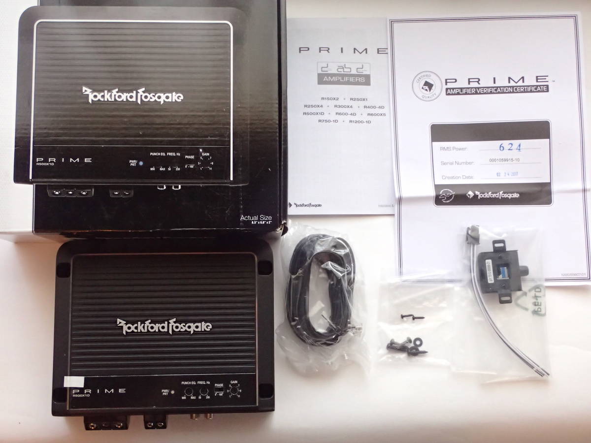  ロックフォード Rockford Fosgate PRIME 1ch R500X1D(アンプ)｜売買されたオークション情報、yahooの商品情報をアーカイブ公開 - オークファン アンプ