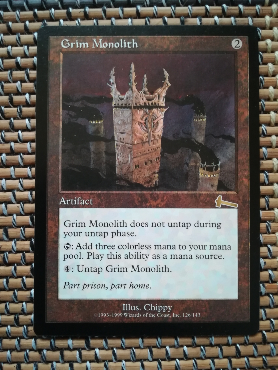 ①厳かなモノリス　英語 MTG Monolith》[ULG] 茶R 厳かなモノリス⁄Grim Monolith 日本最大級 厳か