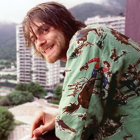 カートコバーン 総柄 パジャマ 上下 ビンテージ Tシャツやモヘアカーディガンに nirvana ニルヴァーナ ニルバーナ kurt cobain 90s vintage