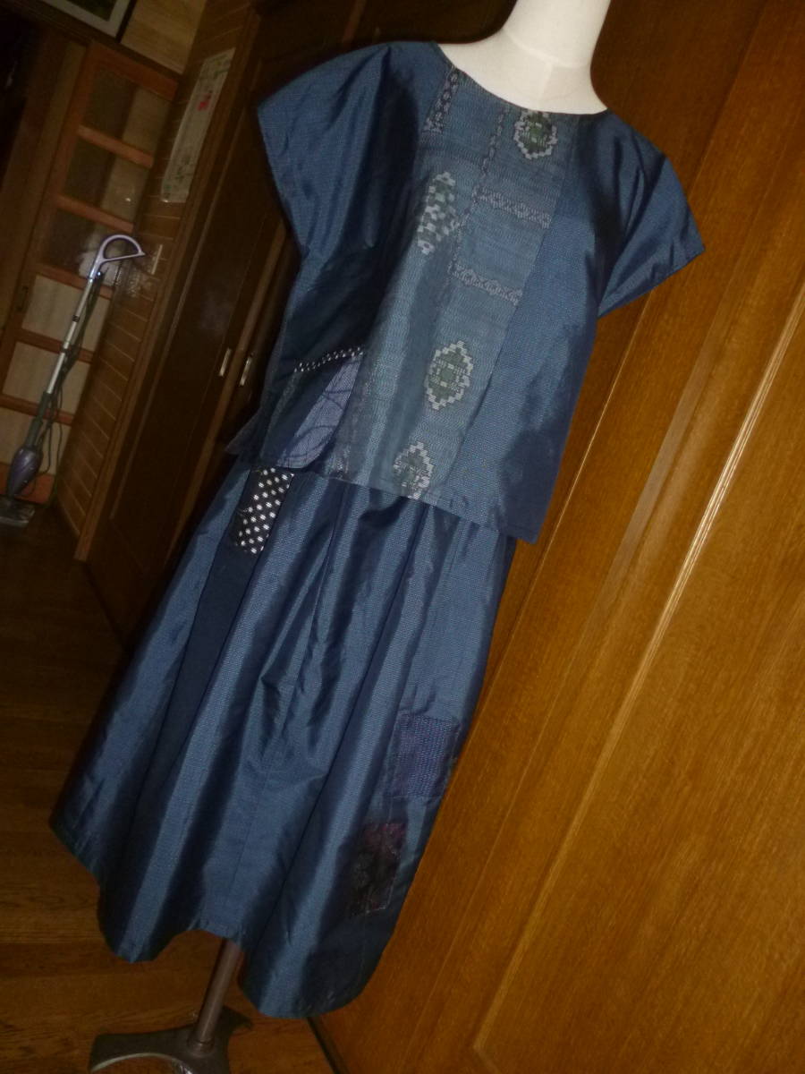 【新品，限定セール】 野花 着物リメーク ブラウス スカート(女性和服、着物)｜売買されたオークション情報、yahooの商品情報をアーカイブ公開 - オークファン その他