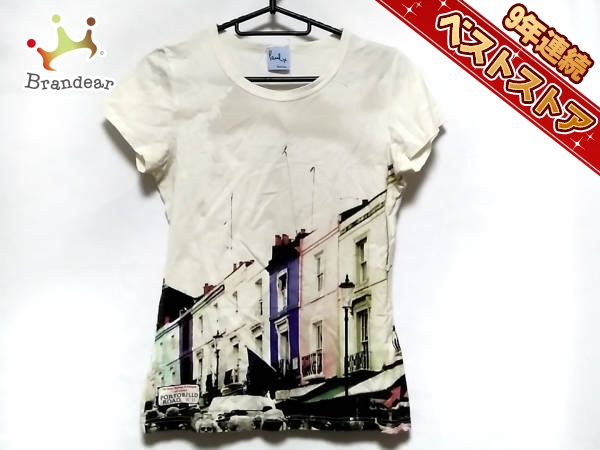 送料無料，SALE ポールスミスプラス Paul+ PaulSmith トップス 半袖Tシャツ サイズM アイボリー&times;マルチ レディース(半袖Tシャツ)｜売買されたオークション情報、yahooの商品情報をアーカイブ公開 - オークフ 女性用