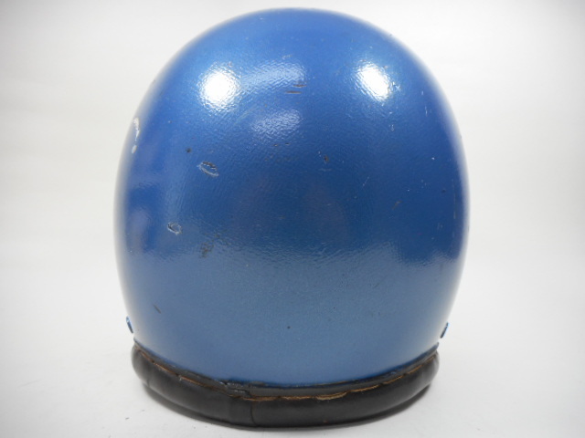 50s McHAL ジェットヘルメット 革巻き オールドペイント 1点物 M☆50