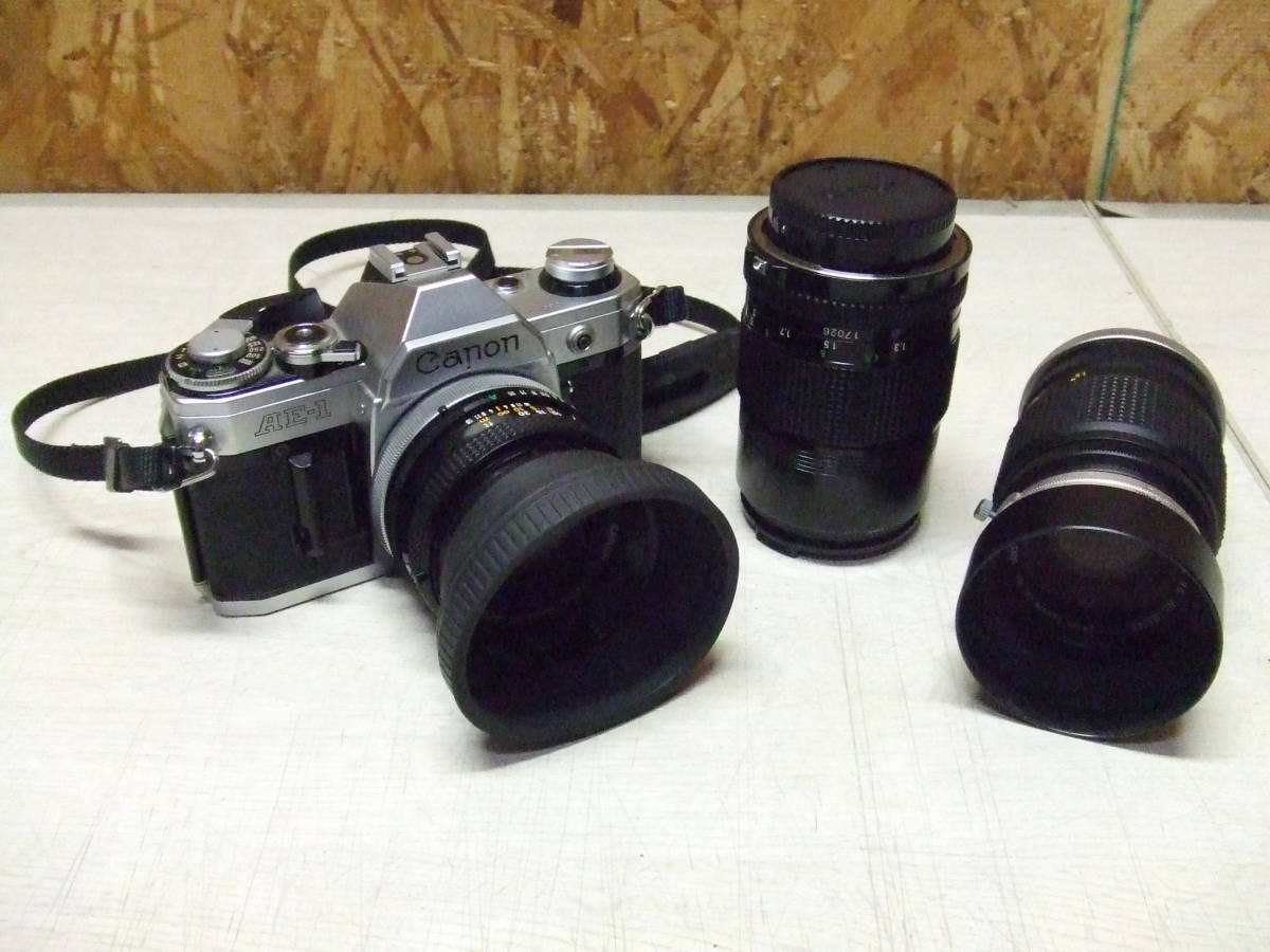 Canon☆一眼レフカメラ AE-1 レンズ×3 セット☆ Canon AE-1 一眼