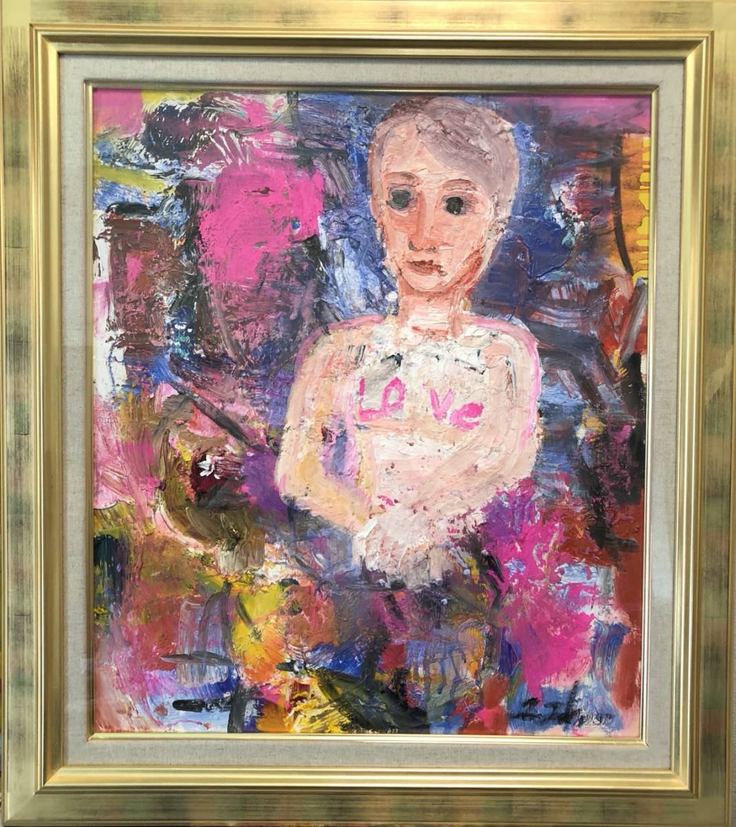 イギリス国立美術館収蔵作家、現代アート田中拓馬の抽象表現主義油彩