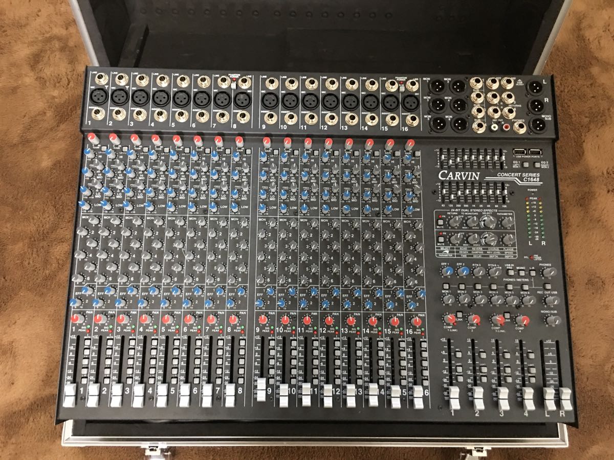 CARVIN C1648P パワードミキサー 美品 美品CARVIN 【公式通販】