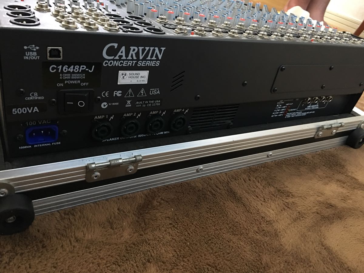 CARVIN C1648P パワードミキサー 美品 美品CARVIN 【公式通販】